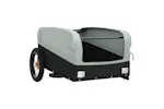 Vidaxl Bike Trailer Black And Grey 30 Kg Iron Vidaxl Bike Trailer Black And Grey 30 Kg Iron