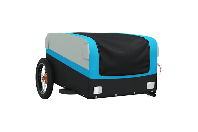 Vidaxl Bike Trailer Black And Blue 30 Kg Iron Vidaxl Bike Trailer Black And Blue 30 Kg Iron