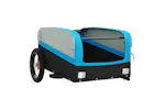 Vidaxl Bike Trailer Black And Blue 30 Kg Iron Vidaxl Bike Trailer Black And Blue 30 Kg Iron