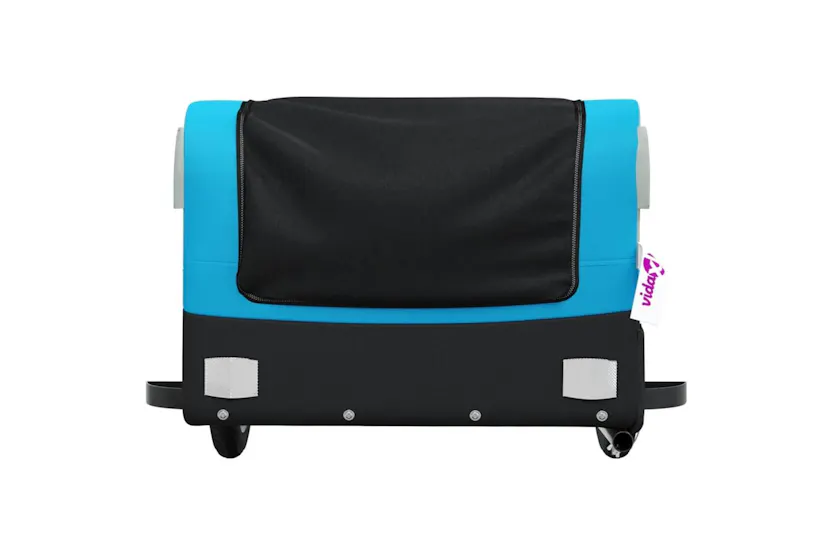 Vidaxl Bike Trailer Black And Blue 30 Kg Iron Vidaxl Bike Trailer Black And Blue 30 Kg Iron