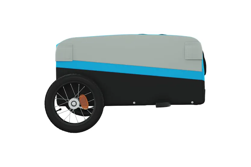Vidaxl Bike Trailer Black And Blue 30 Kg Iron Vidaxl Bike Trailer Black And Blue 30 Kg Iron