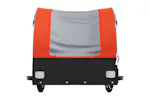 Vidaxl Bike Trailer Black And Orange 45 Kg Iron Vidaxl Bike Trailer Black And Orange 45 Kg Iron