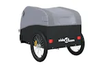 Vidaxl Bike Trailer Black And Grey 45 Kg Iron Vidaxl Bike Trailer Black And Grey 45 Kg Iron