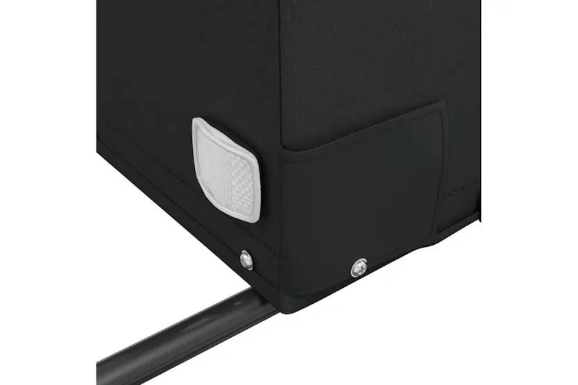 Vidaxl Bike Trailer Black And Grey 45 Kg Iron Vidaxl Bike Trailer Black And Grey 45 Kg Iron