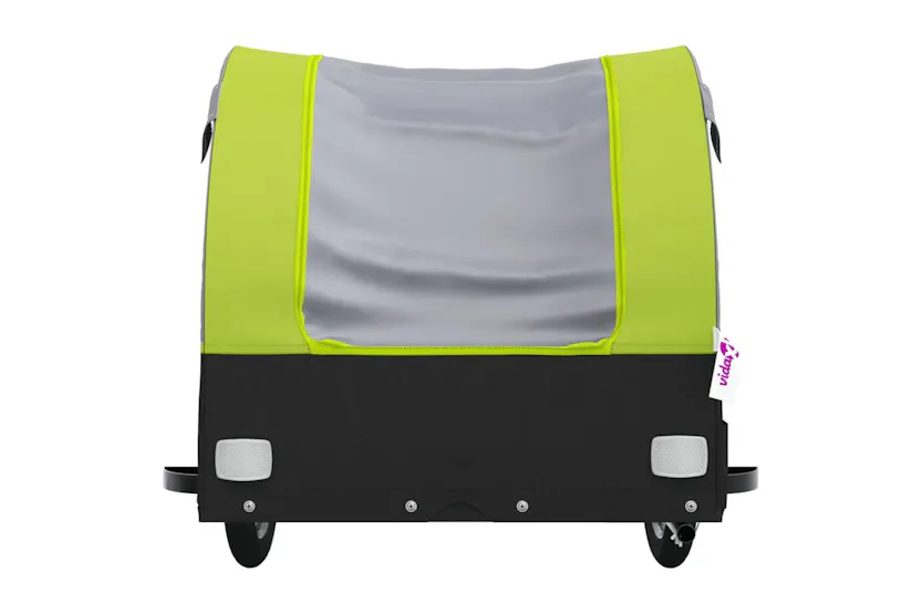 Vidaxl Bike Trailer Black And Green 45 Kg Iron Vidaxl Bike Trailer Black And Green 45 Kg Iron