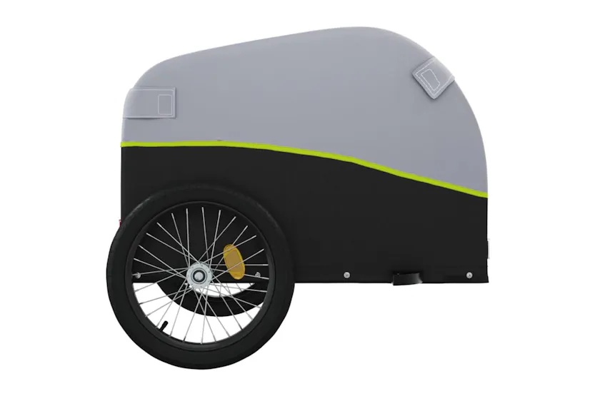 Vidaxl Bike Trailer Black And Green 45 Kg Iron Vidaxl Bike Trailer Black And Green 45 Kg Iron