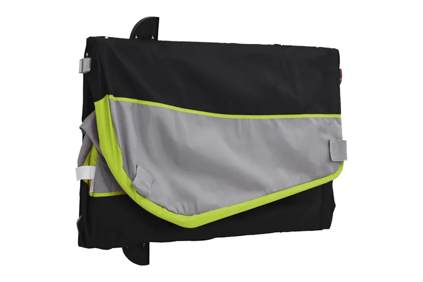 Vidaxl Bike Trailer Black And Green 45 Kg Iron Vidaxl Bike Trailer Black And Green 45 Kg Iron