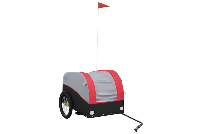 Vidaxl Bike Trailer Black And Red 45 Kg Iron Vidaxl Bike Trailer Black And Red 45 Kg Iron
