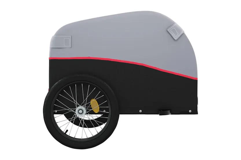 Vidaxl Bike Trailer Black And Red 45 Kg Iron Vidaxl Bike Trailer Black And Red 45 Kg Iron