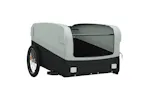 Vidaxl Bike Trailer Black And Grey 45 Kg Iron Vidaxl Bike Trailer Black And Grey 45 Kg Iron