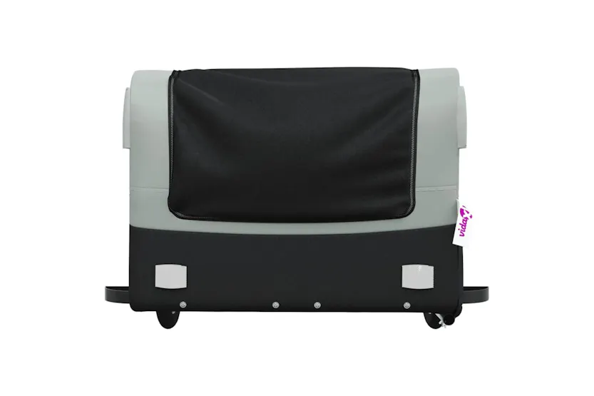 Vidaxl Bike Trailer Black And Grey 45 Kg Iron Vidaxl Bike Trailer Black And Grey 45 Kg Iron