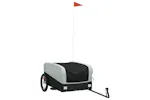 Vidaxl Bike Trailer Black And Grey 45 Kg Iron Vidaxl Bike Trailer Black And Grey 45 Kg Iron