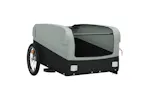 Vidaxl Bike Trailer Black And Grey 45 Kg Iron Vidaxl Bike Trailer Black And Grey 45 Kg Iron