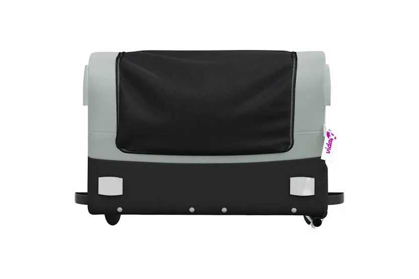 Vidaxl Bike Trailer Black And Grey 45 Kg Iron Vidaxl Bike Trailer Black And Grey 45 Kg Iron