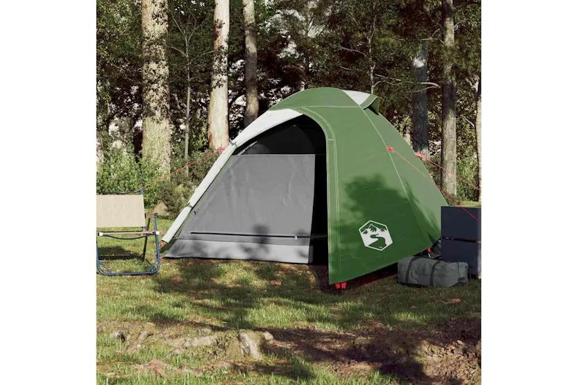 Vidaxl Camping Tent Dome 3-person Green Waterproof Vidaxl Camping Tent Dome 3-person Green Waterproof