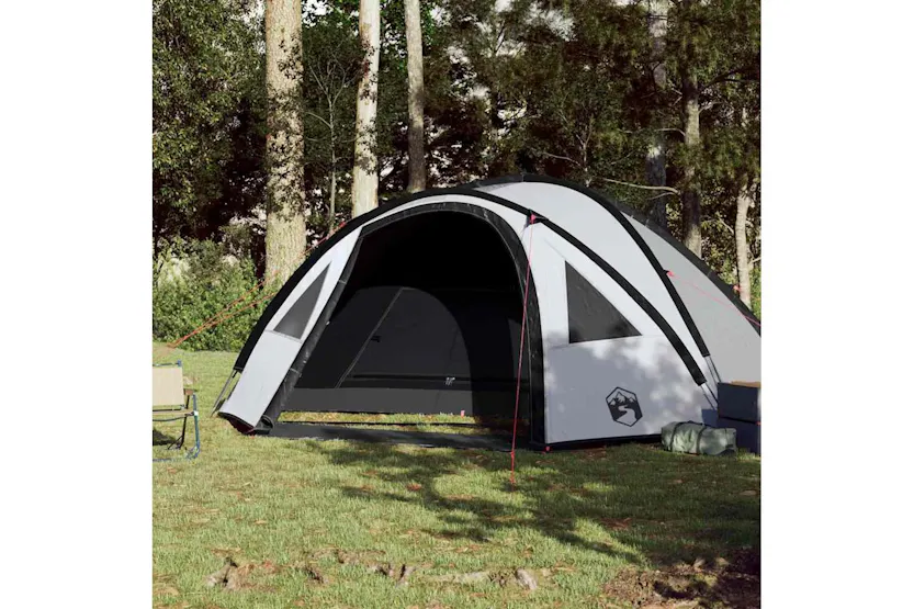 Vidaxl Camping Tent Dome 4-person White Blackout Fabric Waterproof Vidaxl Camping Tent Dome 4-person White Blackout Fabric Waterproof