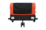 Vidaxl Bike Trailer Black And Orange 30 Kg Iron Vidaxl Bike Trailer Black And Orange 30 Kg Iron