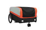 Vidaxl Bike Trailer Black And Orange 45 Kg Iron Vidaxl Bike Trailer Black And Orange 45 Kg Iron