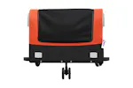 Vidaxl Bike Trailer Black And Orange 45 Kg Iron Vidaxl Bike Trailer Black And Orange 45 Kg Iron