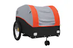 Vidaxl Bike Trailer Black And Orange 45 Kg Iron Vidaxl Bike Trailer Black And Orange 45 Kg Iron