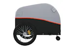 Vidaxl Bike Trailer Black And Orange 45 Kg Iron Vidaxl Bike Trailer Black And Orange 45 Kg Iron