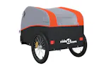 Vidaxl Bike Trailer Black And Orange 45 Kg Iron Vidaxl Bike Trailer Black And Orange 45 Kg Iron