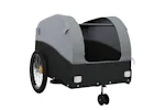 Vidaxl Bike Trailer Black And Grey 45 Kg Iron Vidaxl Bike Trailer Black And Grey 45 Kg Iron