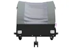 Vidaxl Bike Trailer Black And Grey 45 Kg Iron Vidaxl Bike Trailer Black And Grey 45 Kg Iron