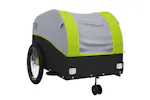 Vidaxl Bike Trailer Black And Green 45 Kg Iron Vidaxl Bike Trailer Black And Green 45 Kg Iron