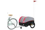 Vidaxl Bike Trailer Black And Red 45 Kg Iron Vidaxl Bike Trailer Black And Red 45 Kg Iron