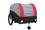 Vidaxl Bike Trailer Black And Red 45 Kg Iron Vidaxl Bike Trailer Black And Red 45 Kg Iron