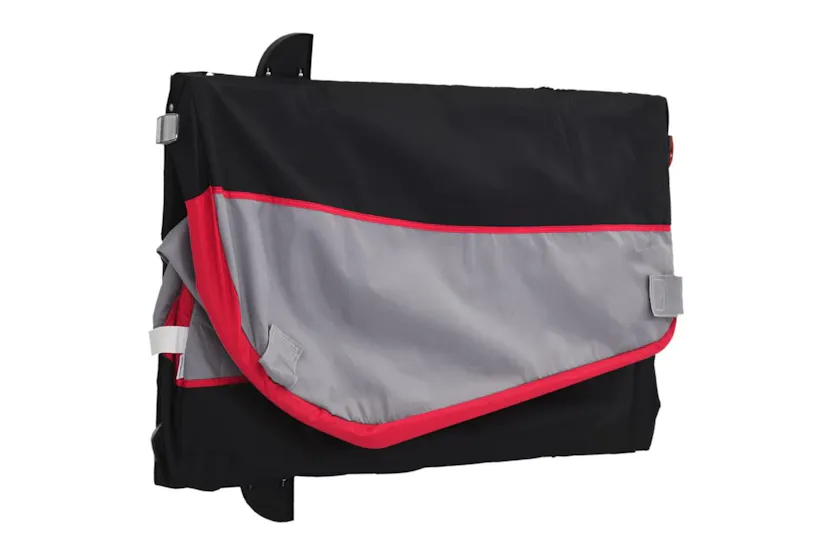 Vidaxl Bike Trailer Black And Red 45 Kg Iron Vidaxl Bike Trailer Black And Red 45 Kg Iron