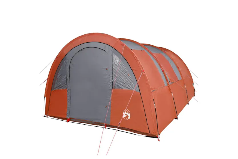 Vidaxl Camping Tent Tunnel 4-person Grey And Orange Waterproof Vidaxl Camping Tent Tunnel 4-person Grey And Orange Waterproof