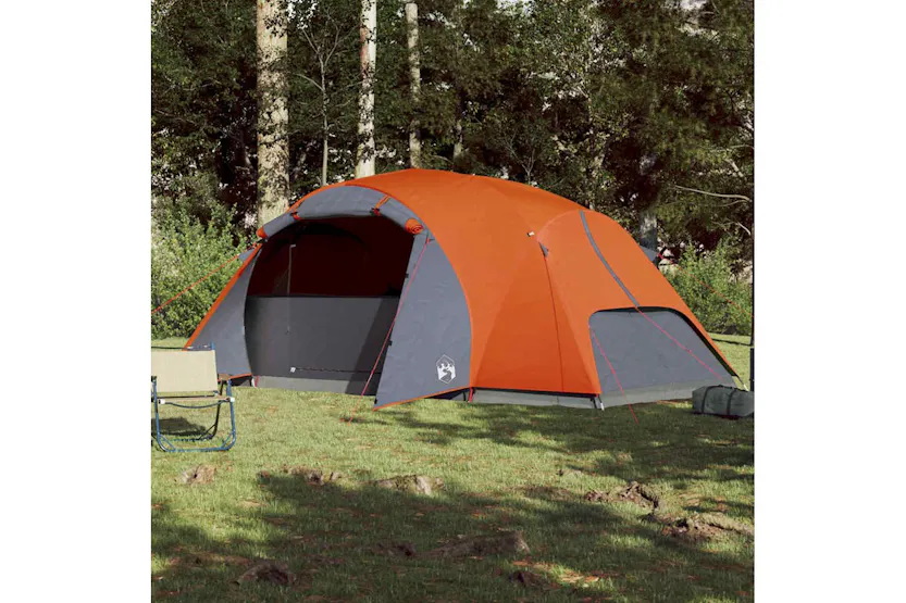 Vidaxl Family Tent Crossvent 8-person Orange Waterproof Vidaxl Family Tent Crossvent 8-person Orange Waterproof