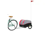 Vidaxl Bike Trailer Black And Red 30 Kg Iron Vidaxl Bike Trailer Black And Red 30 Kg Iron