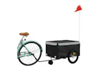 Vidaxl Bike Trailer Black And Grey 45 Kg Iron Vidaxl Bike Trailer Black And Grey 45 Kg Iron