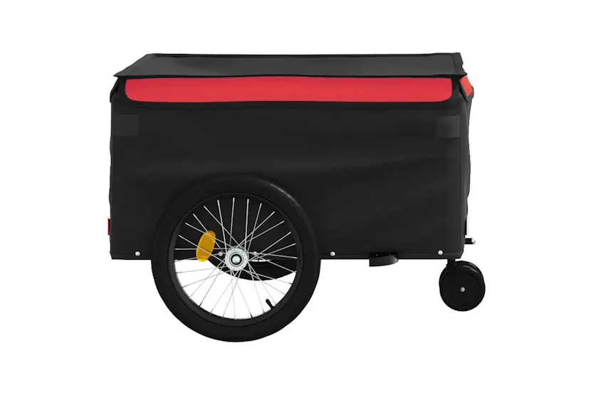 Vidaxl Bike Trailer Black And Red 45 Kg Iron Vidaxl Bike Trailer Black And Red 45 Kg Iron