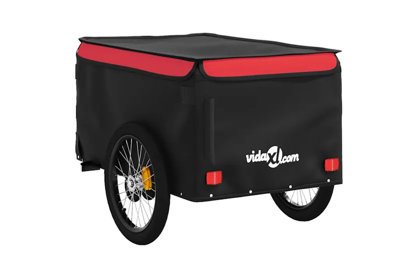 Vidaxl Bike Trailer Black And Red 45 Kg Iron Vidaxl Bike Trailer Black And Red 45 Kg Iron
