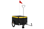 Vidaxl Bike Trailer Black And Yellow 45 Kg Iron Vidaxl Bike Trailer Black And Yellow 45 Kg Iron