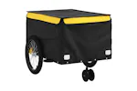 Vidaxl Bike Trailer Black And Yellow 45 Kg Iron Vidaxl Bike Trailer Black And Yellow 45 Kg Iron