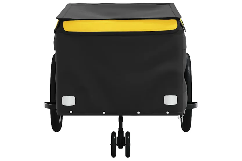 Vidaxl Bike Trailer Black And Yellow 45 Kg Iron Vidaxl Bike Trailer Black And Yellow 45 Kg Iron