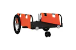 Vidaxl Bike Trailer Orange Oxford Fabric And Iron Vidaxl Bike Trailer Orange Oxford Fabric And Iron