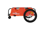 Vidaxl Bike Trailer Orange Oxford Fabric And Iron Vidaxl Bike Trailer Orange Oxford Fabric And Iron