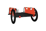 Vidaxl Bike Trailer Orange Oxford Fabric And Iron Vidaxl Bike Trailer Orange Oxford Fabric And Iron