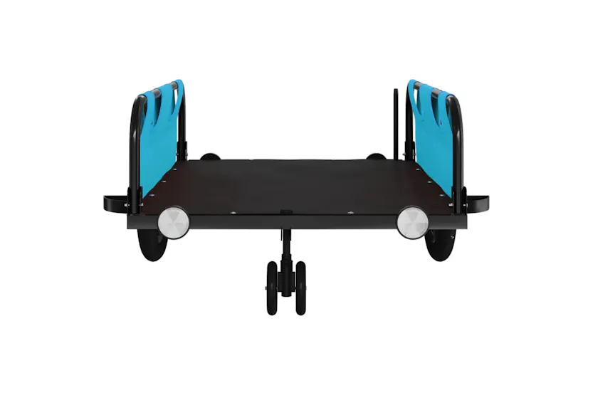 Vidaxl Bike Trailer Blue Oxford Fabric And Iron Vidaxl Bike Trailer Blue Oxford Fabric And Iron