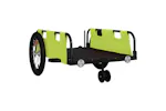 Vidaxl Bike Trailer Green Oxford Fabric And Iron Vidaxl Bike Trailer Green Oxford Fabric And Iron