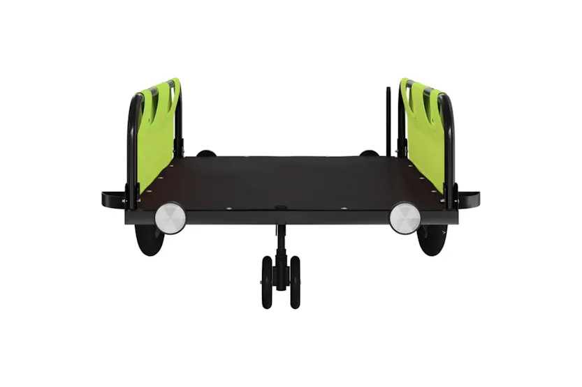 Vidaxl Bike Trailer Green Oxford Fabric And Iron Vidaxl Bike Trailer Green Oxford Fabric And Iron