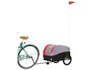 Vidaxl Bike Trailer Black And Red 30 Kg Iron Vidaxl Bike Trailer Black And Red 30 Kg Iron
