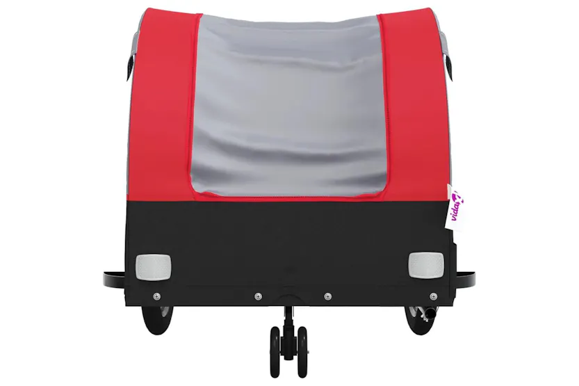 Vidaxl Bike Trailer Black And Red 30 Kg Iron Vidaxl Bike Trailer Black And Red 30 Kg Iron