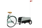 Vidaxl Bike Trailer Black And Grey 30 Kg Iron Vidaxl Bike Trailer Black And Grey 30 Kg Iron